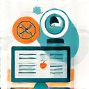 Icon representing research and strategy planning.